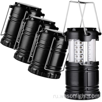 Заводские дешевые 30 -й 145 Lumens Super Ярко -висящий портативный телескопический ураган светодиодный фонарь для кемпинга с аккумулятором AA